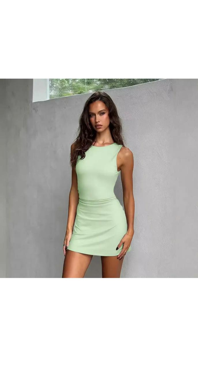 Sexy Sleeveless Backless Lace-Up Dress