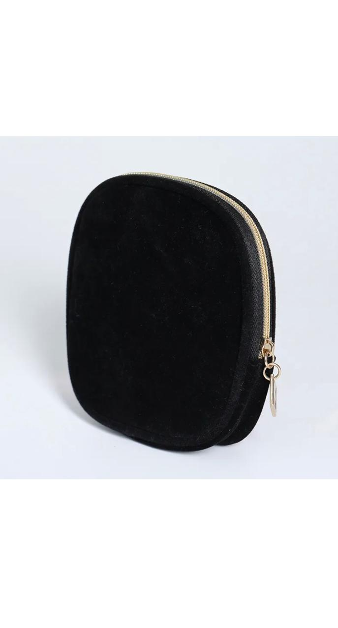 Mini Small Black Key Case Makeup Coin Bag