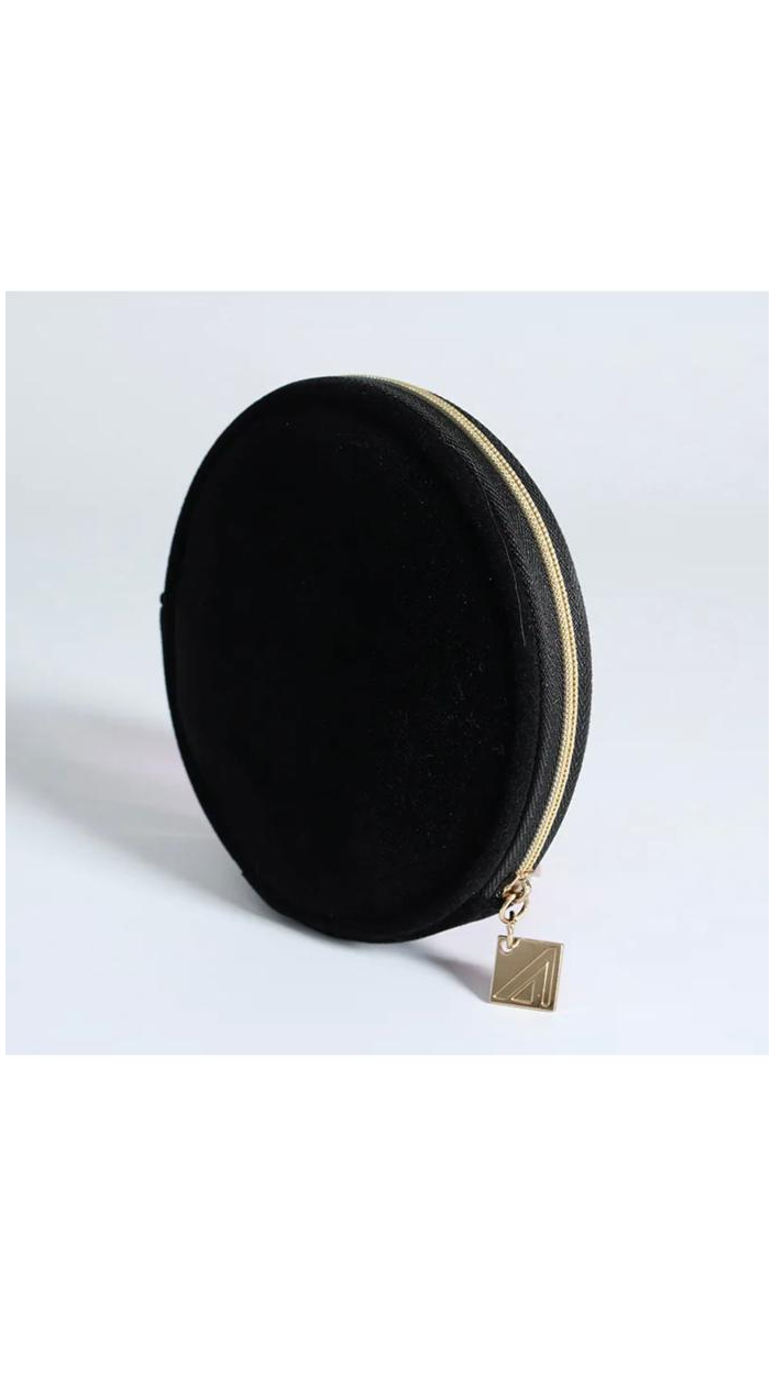 Mini Small Black Key Case Makeup Coin Bag