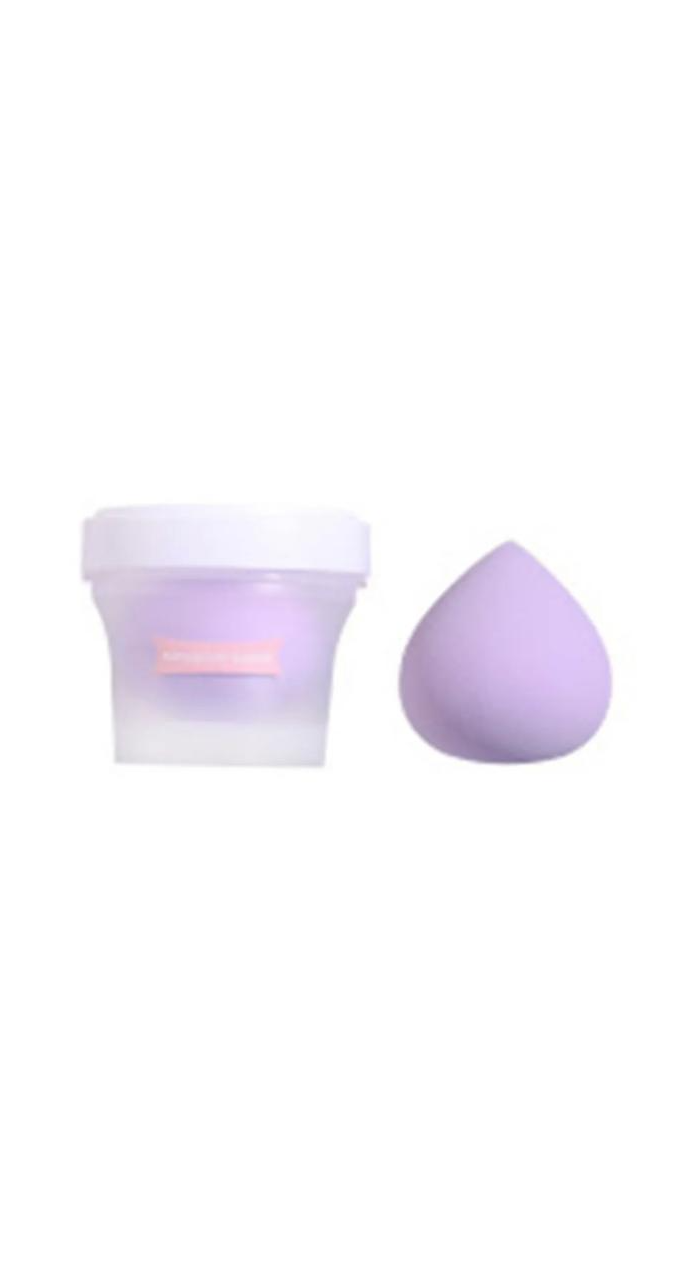 Peach Shape Candy Color Sponge Hydropholic Non-Latex Puff