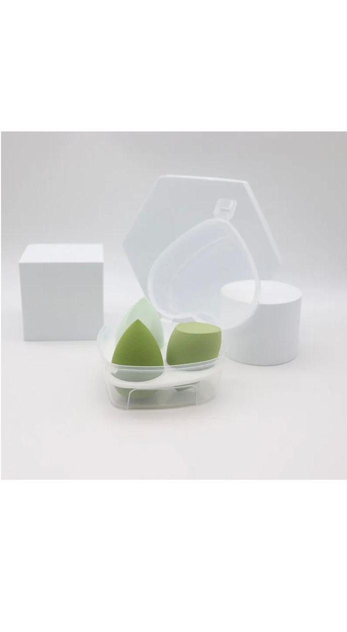 3Pcs Set Water Drops Slanted Shape Non-Latex Puffs