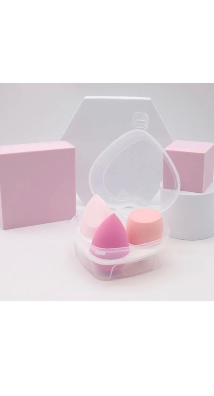 3Pcs Set Water Drops Slanted Shape Non-Latex Puffs