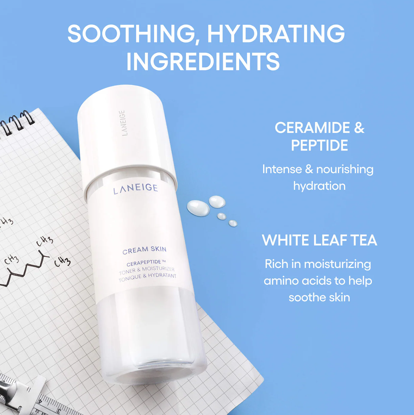 Laneige - Mini Cream Skin Milky Toner with Ceramides and Peptides