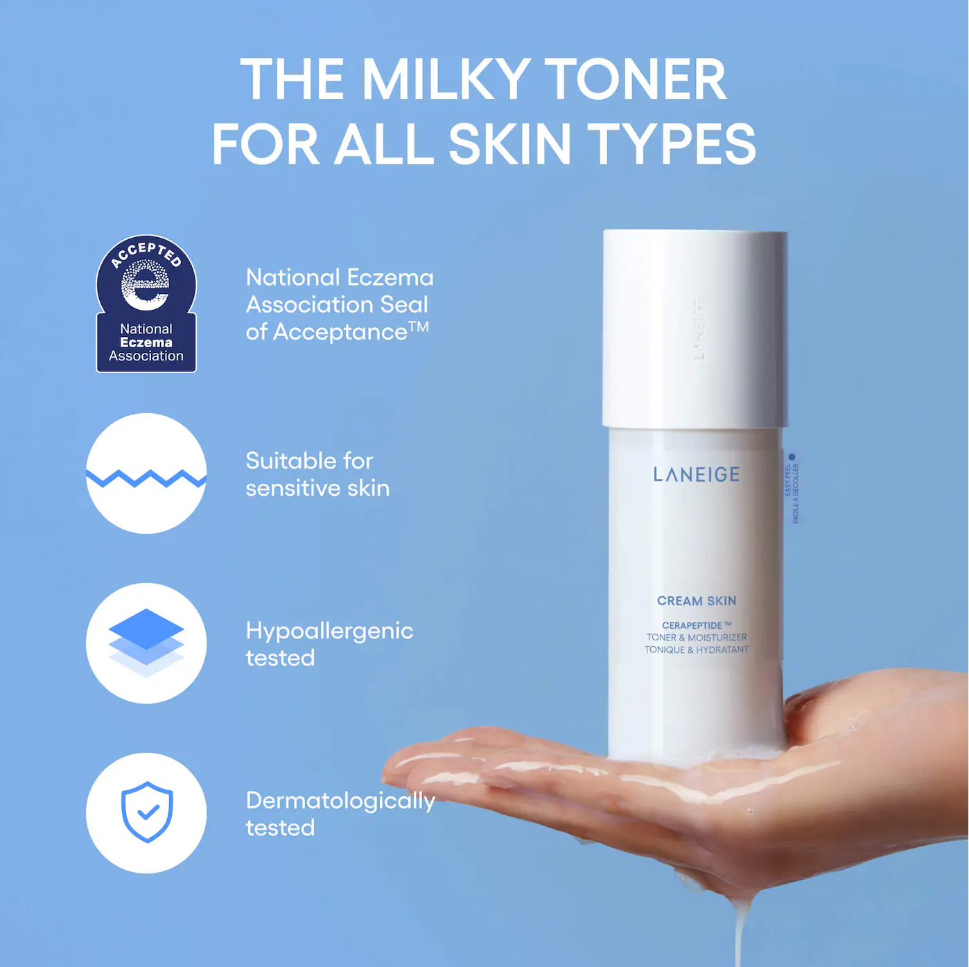 Laneige - Mini Cream Skin Milky Toner with Ceramides and Peptides